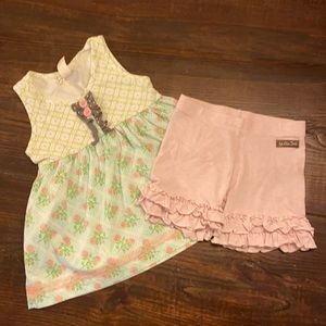 Matilda Jane Spring 2015 “Hello Lovely” Pretty Pattern Sara and Petal shorties.